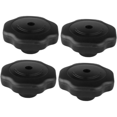 4 kpl Painekattilan kannen nuppeja Musta muovinen räjähdyssuojattu kahva Kattila ja pannu Keittiötarvikkeet Helppo asentaa ja käyttää, 17 mm