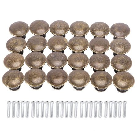 25 st Vintage Dörr Låd Knoppar 30mm Antika Köksskåp Skåpshandtag, för Byrå och Skåp [DB]