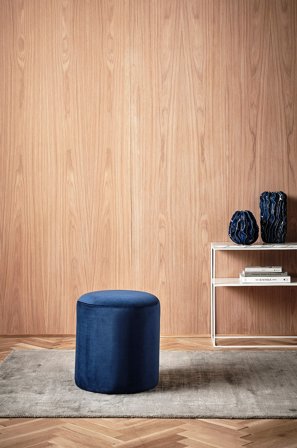 Jotex - Sittepuff, Diameter 40 Cm Blue/misty grey - TOKYO - Kjøp Sittepuffer hos Jotex