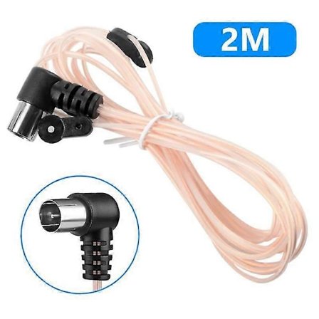 FM Antenne 75 Ohm F Type Hanstik til Hjemmeradio Stereo Signalmodtager Antenne