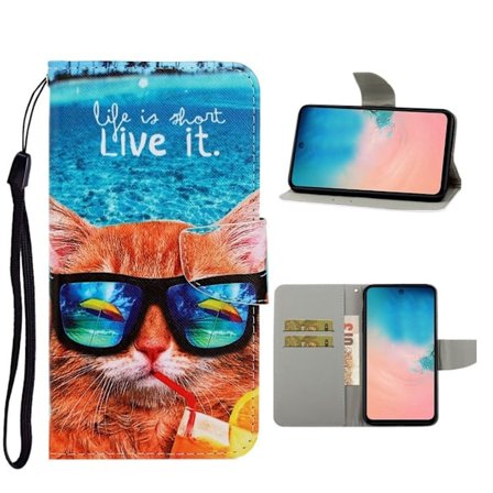 Wonderland Samsung Galaxy S20 flip kuoret - Kissa Lasit