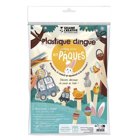 DIY-kit - Kreativ Korn - Påskdekor - 8 st - Plast - Flerfärgad - Inomhus