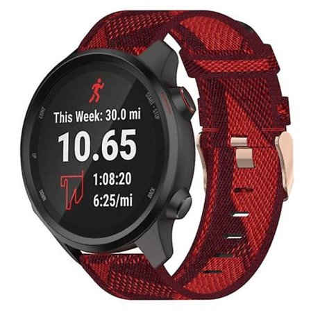 For Garmin Forerunner 245 20 mm nylon vevd klokkerem