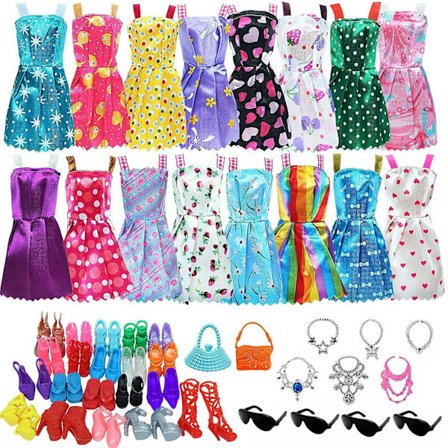 Mattel Barbie Muotinukke Vaatepaketti - 5-osainen Mekko- ja Tarvikesetti