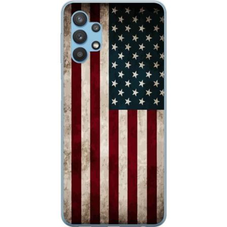 Samsung Galaxy A32 5G Gjennomsiktig deksel USA Flagg
