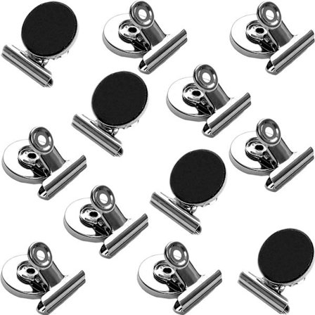 Magneter för magnetiska tavlor, kylskåp, whiteboard - 12 starka minmagneter: skola, hushåll, kontor - tillverkade av rostfritt stål