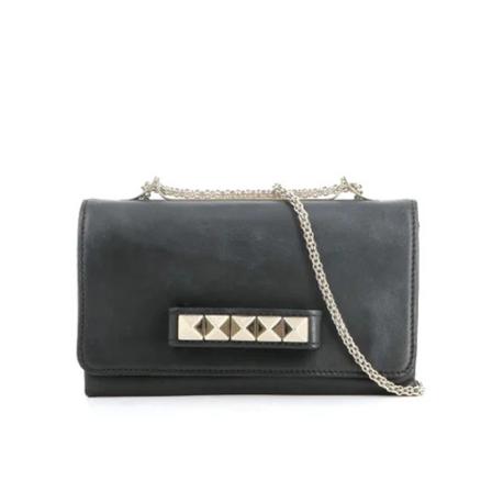Valentino Vintage Pre-ownedLeathershoulder-Tass , Zwart , Dames , Maat: ONE Size Vintage Tassen