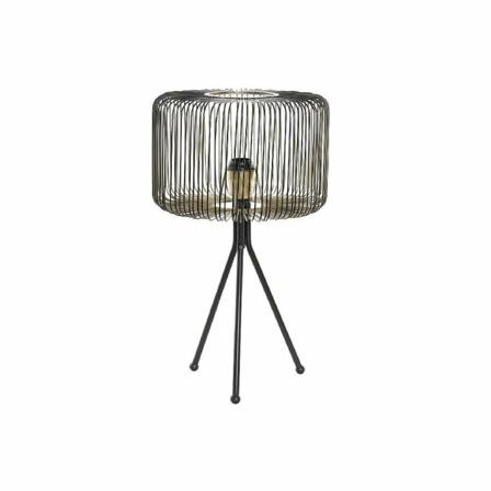 Bordslampa Dkd Home Decor Svart Metall 220 V Gyllene 50 W (33 X