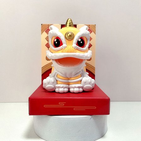 Lucky Dancing Lion Solar Powered Home Decoration