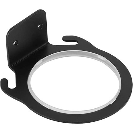 Seinään asennettava hiustenkuivaajan pidike, alumiininen hiustenkuivaajan teline, hiustyökalujen järjestäjä, kylpyhuonetarvikkeet, musta, 10*4,5 cm