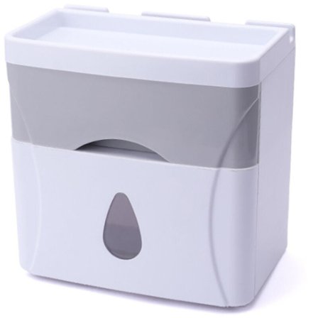 Rull toalettpapirholder med skuff håndkle dispenser veggmontert toalettpapirboks