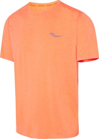 Saucony Men's Time Trial Short Sleeve Men Short sleeved fitness sweater Orange S