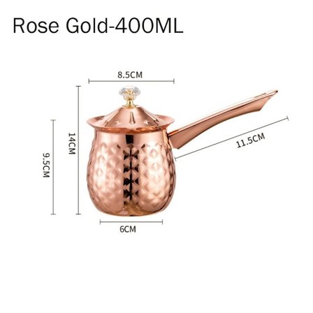 Kaffeskummare Bröstmjölksredskap ROSE GULD 400ML