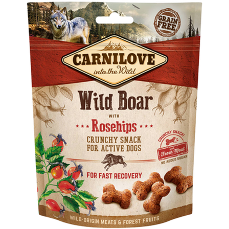 Carnilove - Knasende snacks for hund Villsvin og nyperoser 200 g - Hund - Hundegodbiter & tyggebein - Naturlige godbiter for hund - ZOO.no