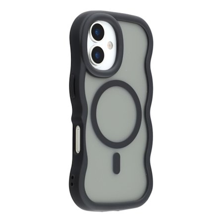 iPhone 17 Skal MagSafe Wavy Matt Svart