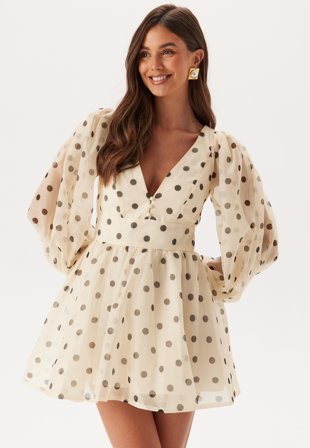 Bardot Eva Polka Dot Mini Dress Klær