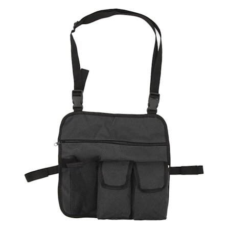 Strandstol Armlenebag 600D Oxford Stoff Multifunksjonell Utendørs Stol Organizer for Camping Svart