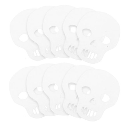 Halloween Dödskalle Konfetti Bordsdekorationer Vit 3x2,5cm Papper 200st (FMY)