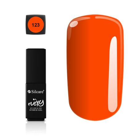 Silcare - Flexy - Hybrid Gel - Color: 123 - 4,5 Gram Orange