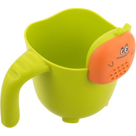 Baby Bade Dusjkopp - Søt Dyrehårskyllingskopp, Badeleke og Vannøse, Sprutsikkert Badesett for Småbarn