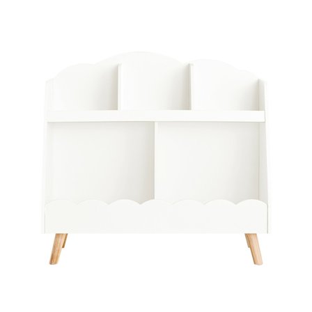 SoBuy Børnebibliotek med 5 hylder i hvid 81.5x35x75cm, moderne KMB100-W