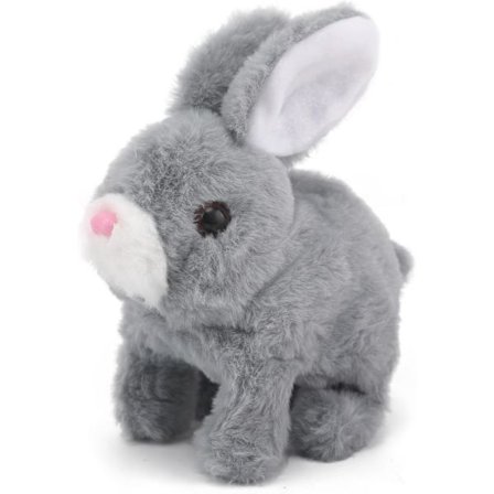 Hyppäävä pupu -vauvalelut äänillä, heiluvat korvat, nykivät suu ja nenä, opettavainen interaktiivinen pupu-pehmolelu lapsille