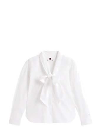 Tommy Hilfiger | Poplin Bow Collar Ls Shirt | 40