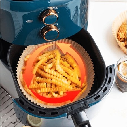 Bagepapir til Airfryer - Non-stick - 50 stk
