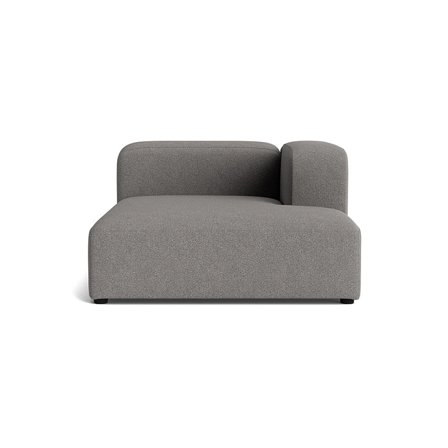 Milo XL chaiselong, højrevendt - Loop Grå - 130x170x72 - Sofa, chaiselong