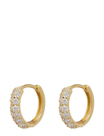 LUV AJ The Baby Pave Huggies - Gold - ONE SIZE