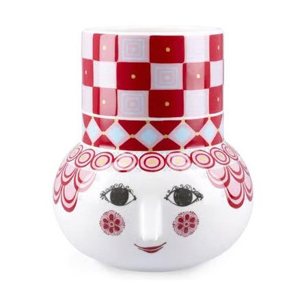 Bjørn Wiinblad Olga Vase Rød 15cm