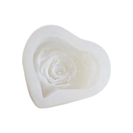 Rose Hjerte Lys Silikoneform