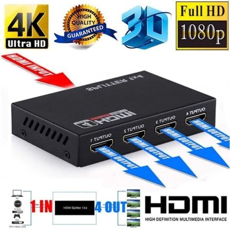 HDMI Splitter - TD - Quad - 1080p - 50 meter - 24-bit Deep Color