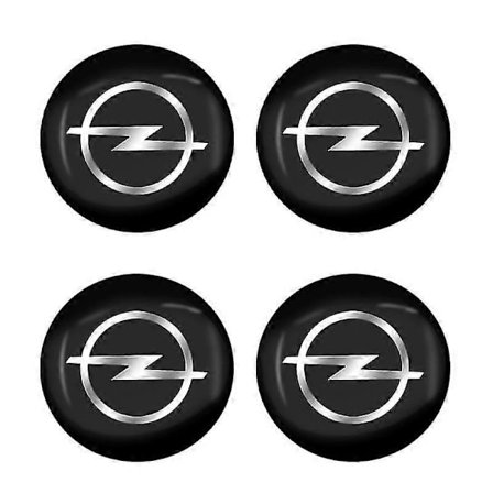 4 stk. Bil Logo Nye Hjulkapsler Metal Emblem Klistermærker Til Opel Astra H Astra J G Corsa Insignia Zafira B Vectra C Corsa D Vivaro