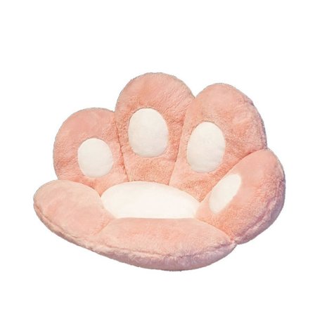 Søt Sittepute, Kattepote Stolpute, Kattepoteformet Sofa Lazy Sofa, Sofaryggpute Ryggpute Lekegave for Voksne Barn (Rosa)