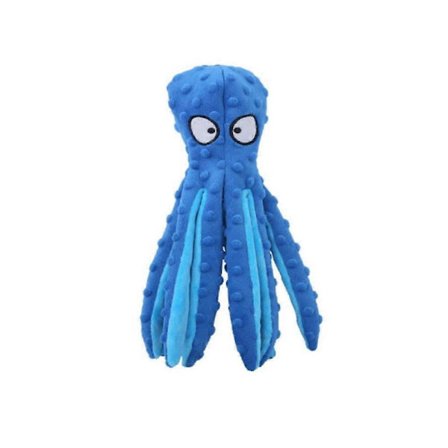 Whiskerspot Bleksprut Hundleke, Miljøvennlig Bleksprut Plysj, Ingen Fyll Hundleker 2025 Blå