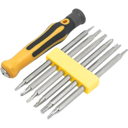 1 Sæt 6-i-1 Skruetrækkersæt Multipurpose Dreje Skruetrækkersæt, T