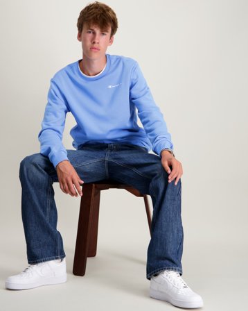 Champion Crewneck Sweatshirt Blå Tröjor Kille - Kids Brand Store