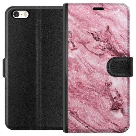 Apple iPhone 5s Tegnebogsetui Glitter Marmor