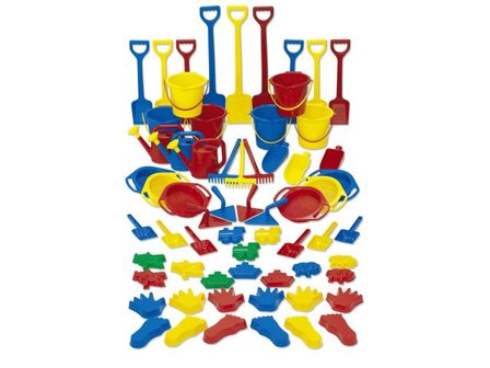 DANTOY Sandset 64 delar - Lyreco - Skola och förskola - Lekmaterial - Sandlek och vattenlek
