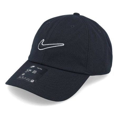 Nike - Svart unconstructed Keps - Club Cap Black/Black Dad Cap @ Hatstore