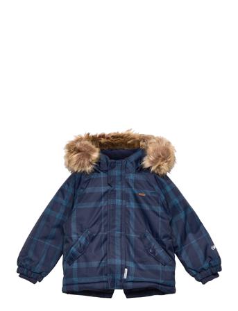 Snow Jacket- Aop Blue Minymo