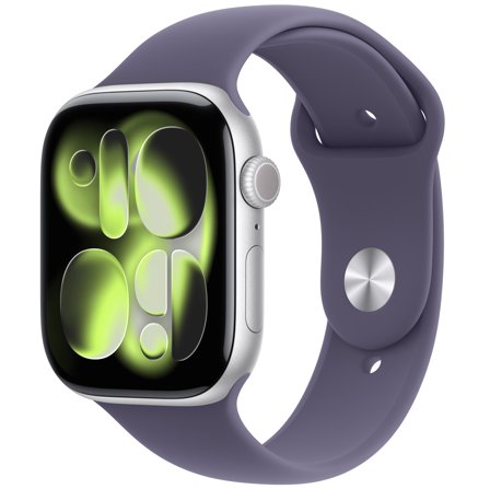 Apple Watch 11 46mm GPS Alu S/M Sportarmband silber/nebelviolet