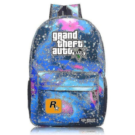 Gta5 Oheistuote Lasten Pelikoululaukku Grand Theft Auto Puku Poika Reppu D C