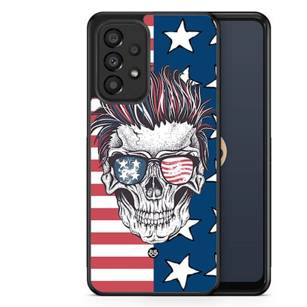 Bjornberry Skal Samsung Galaxy A33 5G -USA Dödskalle
