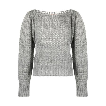 Twinset, Twinset Trui Grijs, Dames, Maat:XS