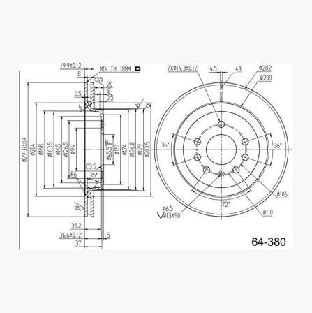 Bromsskiva - Biltema