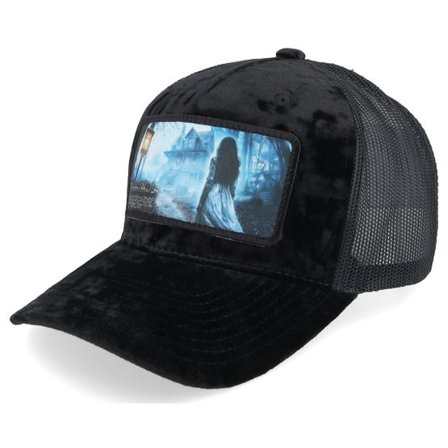 Scenes - Svart trucker Keps - Haunting Velvet Black/Black A-frame Trucker @ Hatstore