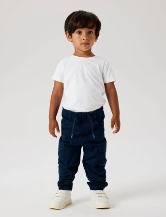 name it Nmmben Cargo R Twi Pant 1771-Hi Noos - Navy - 110