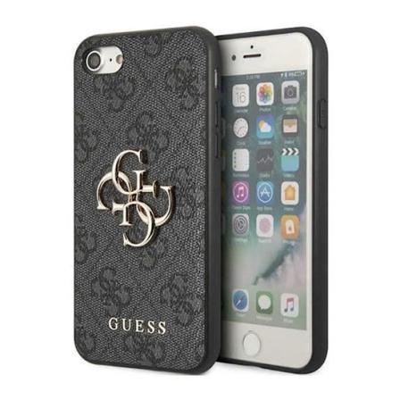 Guess 4G Big Metal Logo - Fodral för iPhone SE (2022/2020) / 8/7 (Grå) - 3666339118891